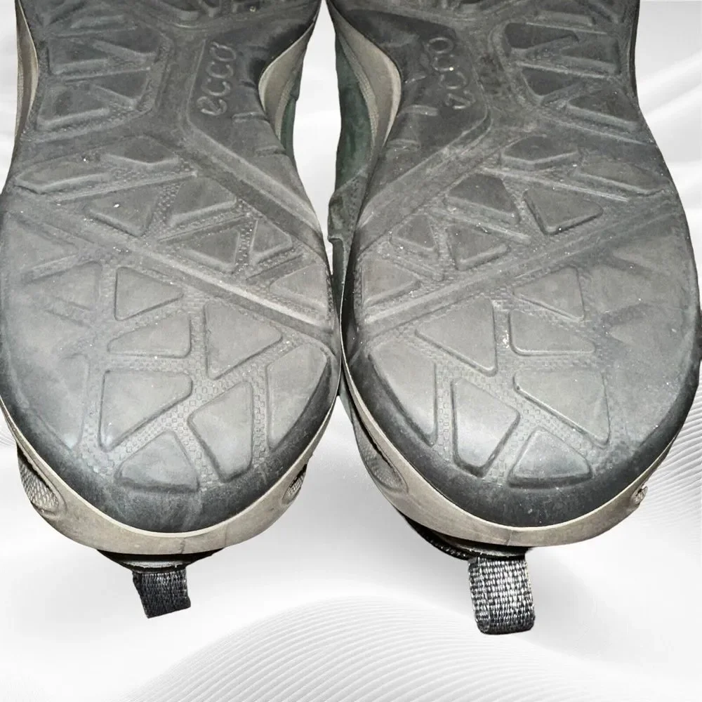 Ecco Biom Shoes 2Go Mens 12 Black Nubuck Yak Leather Slip On Hiking‎ Sneakers